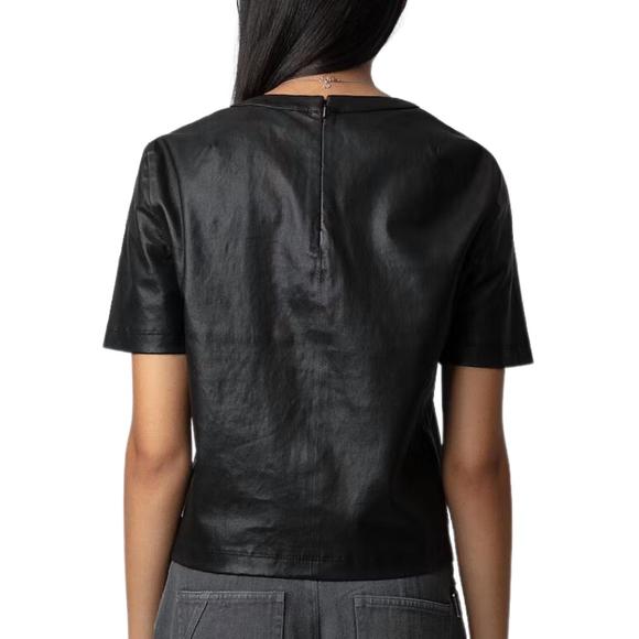 NEW ZADIG & VOLTAIRE tas leather top in black - Picture 2 of 3